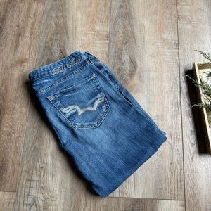 Big star sweet crop  Blue Denim Jeans capri size 30